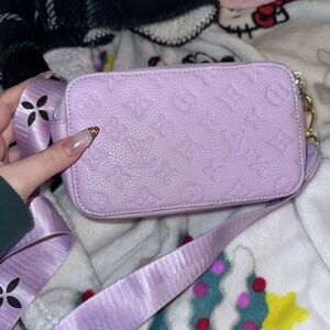 Louis Vuitton Purple Crossbody Bag with Iconic Design